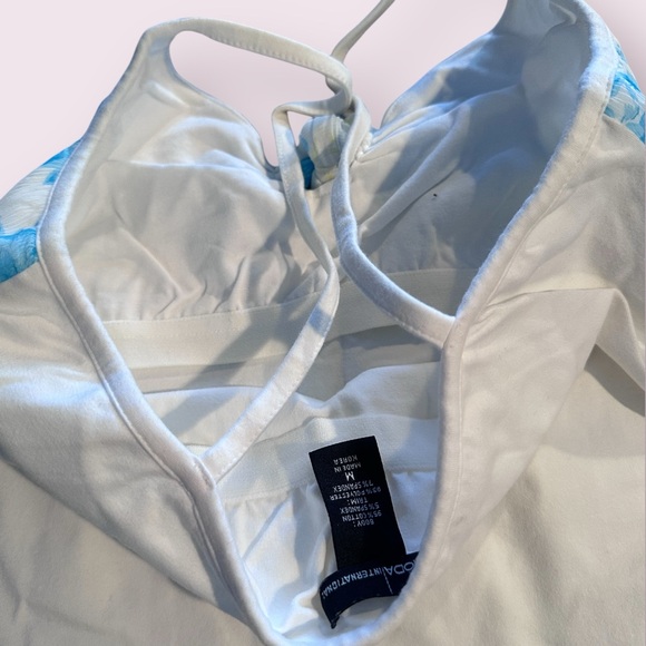 Women's MODA International Set Of Two Floral Camisoles Bow And Ruffle Sz Medium - Picture 6 of 13